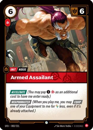 Armed Assailant (002/221) [Spiritforged] Riftbound Singles Riot Games