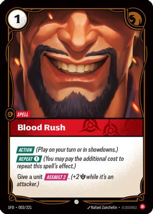 Blood Rush (003/221) [Spiritforged] Foil Riftbound Singles Riot Games
