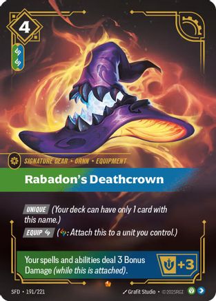 Rabadon's Deathcrown (191/221) [Spiritforged] Foil Riftbound Singles Riot Games