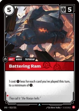 Battering Ram (012/221) [Spiritforged] Foil Riftbound Singles Riot Games