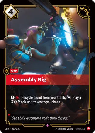 Assembly Rig (019/221) [Spiritforged] Foil Riftbound Singles Riot Games