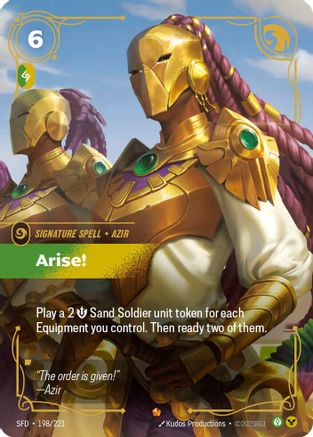 Arise! (198/221) [Spiritforged] Foil Riftbound Singles Riot Games