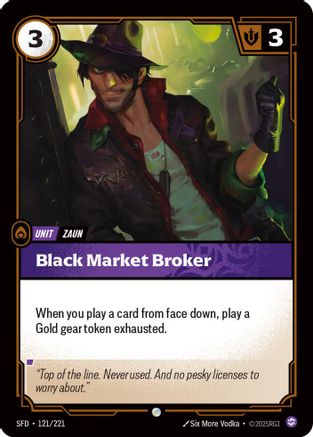 Black Market Broker (121/221) [Spiritforged] Foil Riftbound Singles Riot Games