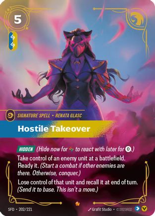 Hostile Takeover (202/221) [Spiritforged] Foil Riftbound Singles Riot Games