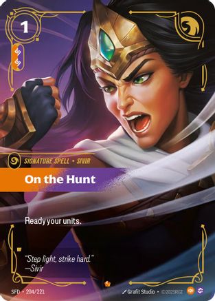 On the Hunt (204/221) [Spiritforged] Foil Riftbound Singles Riot Games