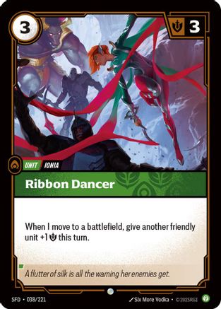 Ribbon Dancer (038/221) [Spiritforged] Foil Riftbound Singles Riot Games