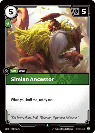 Simian Ancestor (047/221) [Spiritforged] Foil Riftbound Singles Riot Games