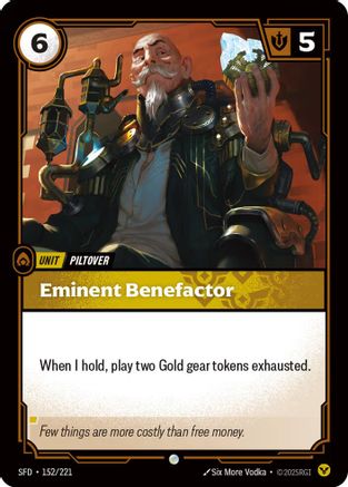 Eminent Benefactor (152/221) [Spiritforged] Riftbound Singles Riot Games