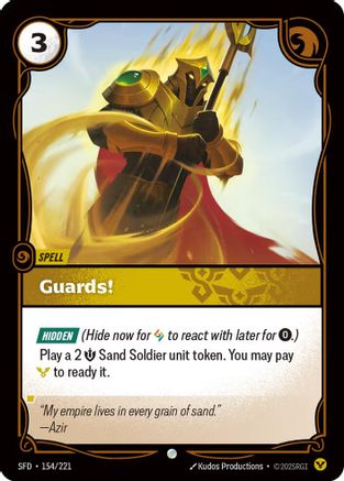 Guards! (154/221) [Spiritforged] Riftbound Singles Riot Games