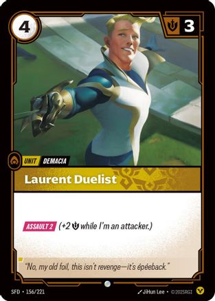 Laurent Duelist (156/221) [Spiritforged] Foil Riftbound Singles Riot Games