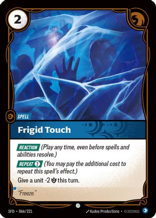 Frigid Touch (066/221) [Spiritforged] Riftbound Singles Riot Games