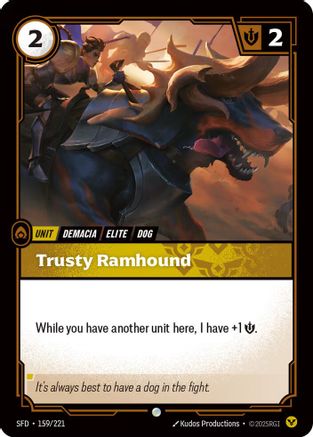 Trusty Ramhound (159/221) [Spiritforged] Foil Riftbound Singles Riot Games