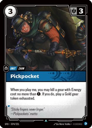 Pickpocket (074/221) [Spiritforged] Foil Riftbound Singles Riot Games