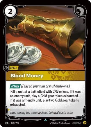 Blood Money (162/221) [Spiritforged] Foil Riftbound Singles Riot Games