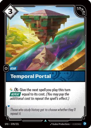 Temporal Portal (078/221) [Spiritforged] Foil Riftbound Singles Riot Games