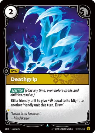 Deathgrip (163/221) [Spiritforged] Foil Riftbound Singles Riot Games