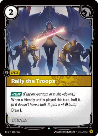 Rally the Troops (166/221) [Spiritforged] Foil Riftbound Singles Riot Games