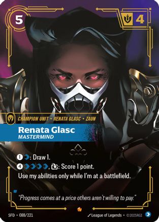Renata Glasc - Mastermind (088/221) [Spiritforged] Foil Riftbound Singles Riot Games