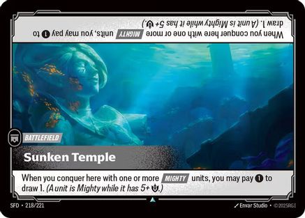 Sunken Temple (218/221) [Spiritforged] Foil Riftbound Singles Riot Games