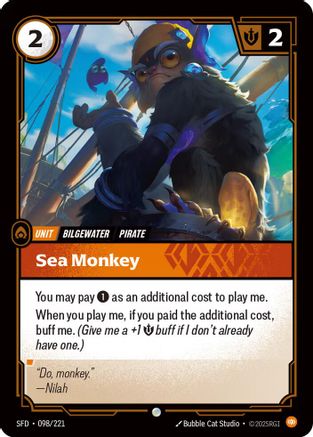 Sea Monkey (098/221) [Spiritforged] Foil Riftbound Singles Riot Games