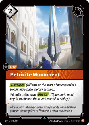 Petricite Monument (104/221) [Spiritforged] Riftbound Singles Riot Games
