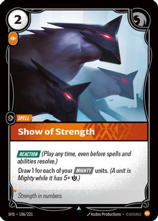 Show of Strength (106/221) [Spiritforged] Foil Riftbound Singles Riot Games