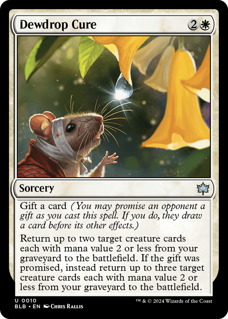 Dewdrop Cure (BLB-010) [Bloomburrow] Foil MTG Single Wizards of the Coast