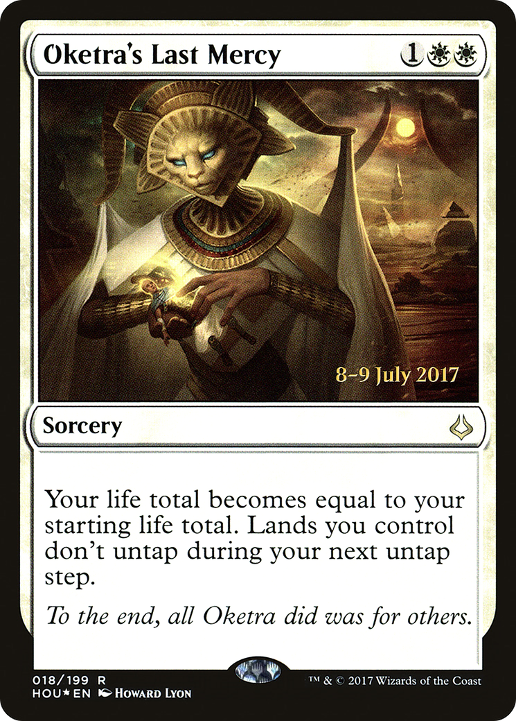 Oketra's Last Mercy (PRE-018) [Hour of Devastation Promos] Foil MTG Single Wizards of the Coast