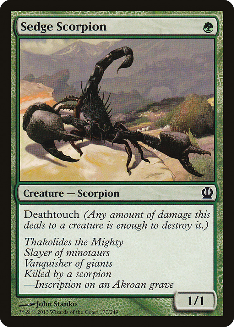 Sedge Scorpion (THS-177) [Theros] MTG Single Wizards of the Coast