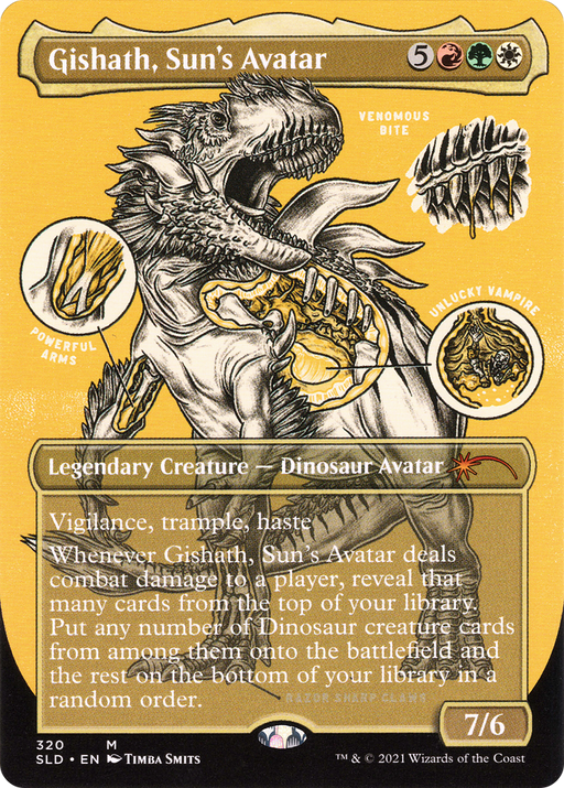 Gishath, Sun's Avatar (SLD-320) [Secret Lair] Drop (Borderless) MTG Single Wizards of the Coast