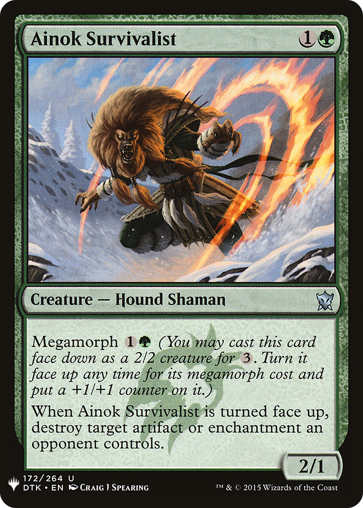 Ainok Survivalist (LIST-DTK-172) [Mystery Booster] The List MTG Single Wizards of the Coast