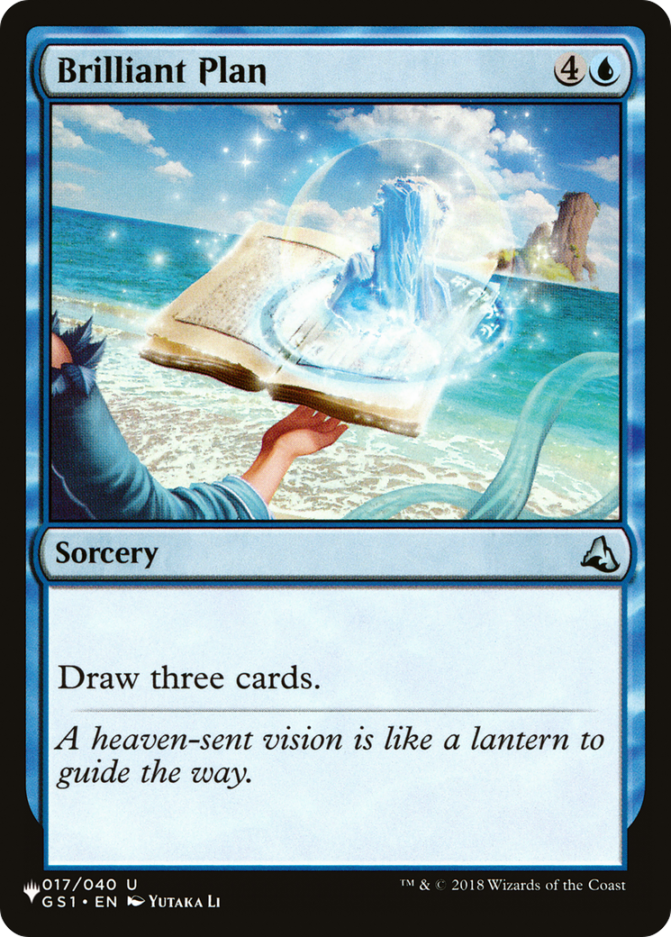 Brilliant Plan (LIST-GS1-17) [Mystery Booster] The List MTG Single Wizards of the Coast