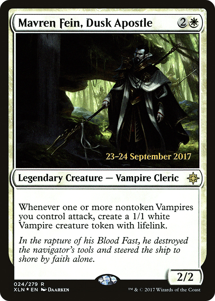 Mavren Fein, Dusk Apostle (PRE-024) [Ixalan Promos] Foil MTG Single Wizards of the Coast