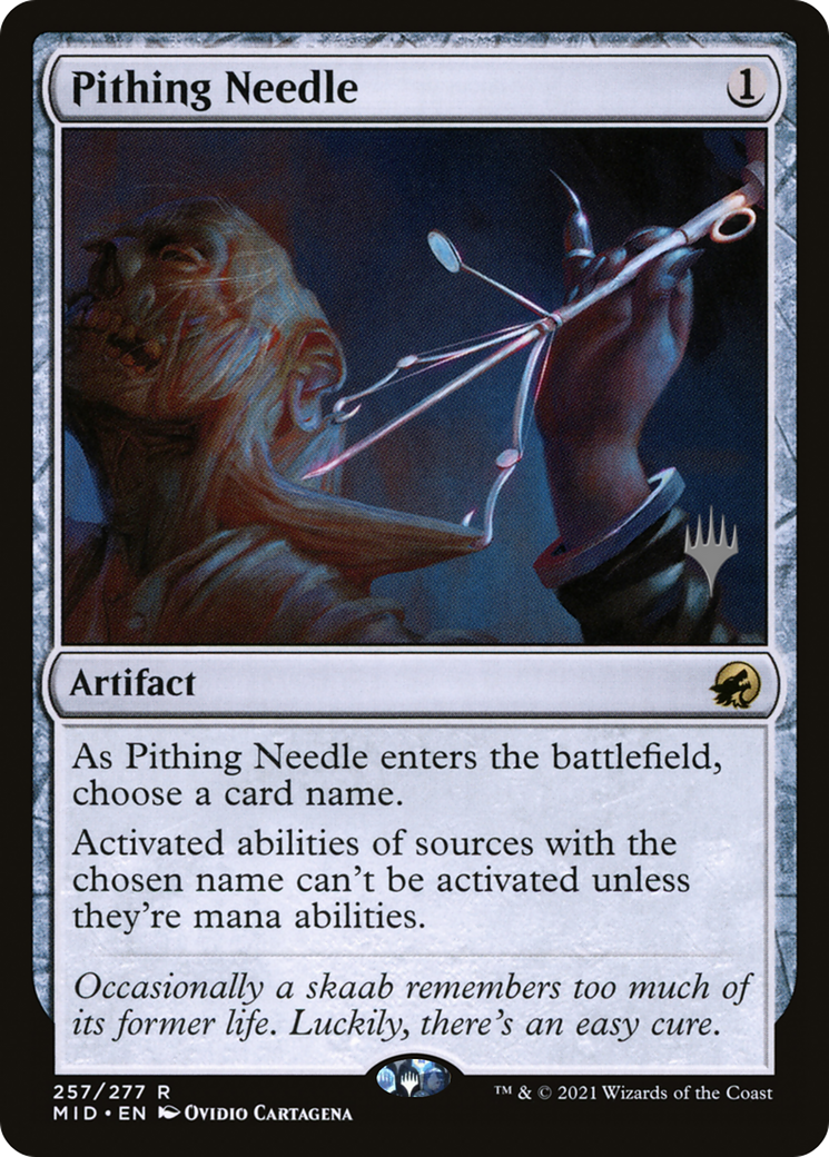 Pithing Needle (PPMID-257) [Innistrad: Midnight Hunt Promos] Foil MTG Single Wizards of the Coast