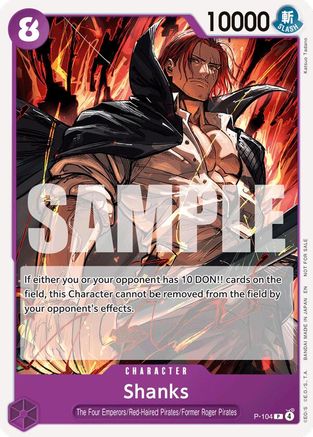 Shanks (Store Tournament 2025 Vol. 4) (P-104) [One Piece Promotion Cards] One Piece Single Bandai