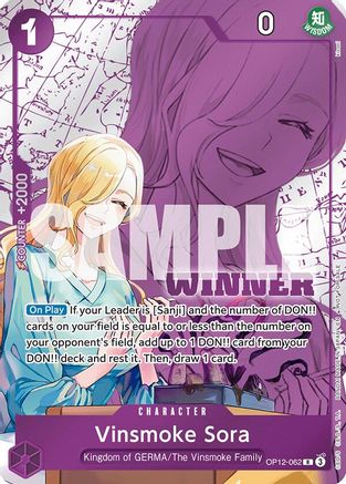 Vinsmoke Sora (Winner Pack 2026 Vol. 1) (OP12-062) [One Piece Promotion Cards] Foil One Piece Single Bandai