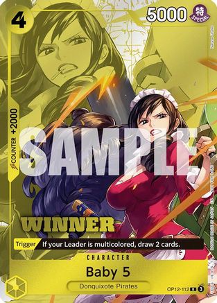 Baby 5 (Winner Pack 2026 Vol. 1) (OP12-112) [One Piece Promotion Cards] Foil One Piece Single Bandai