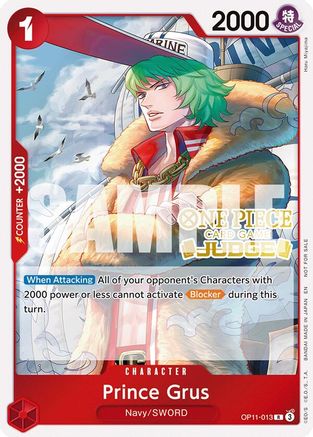 Prince Grus (Judge Pack Vol. 7) (OP11-013) [One Piece Promotion Cards] Foil One Piece Single Bandai