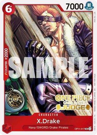 X.Drake (Judge Pack Vol. 7) (OP11-017) [One Piece Promotion Cards] Foil One Piece Single Bandai