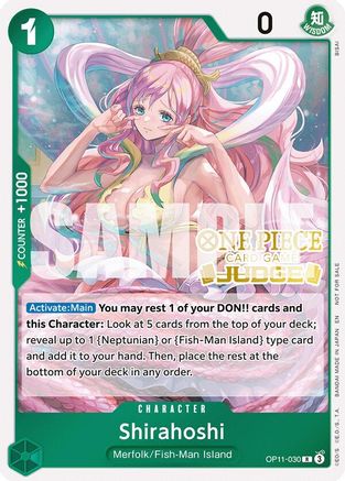Shirahoshi (Judge Pack Vol. 7) (OP11-030) [One Piece Promotion Cards] Foil One Piece Single Bandai