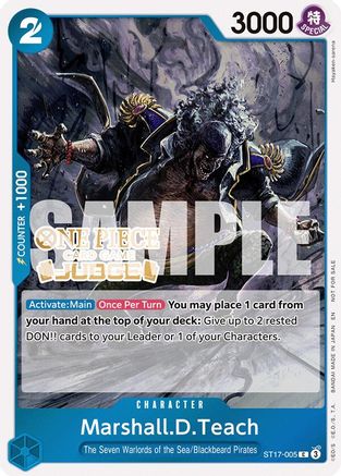 Marshall.D.Teach (Judge Pack Vol. 7) (ST17-005) [One Piece Promotion Cards] Foil One Piece Single Bandai