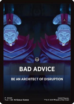 Bad Advice Theme Card (TLA-020) [Avatar: The Last Airbender] MTG Single Wizards of the Coast