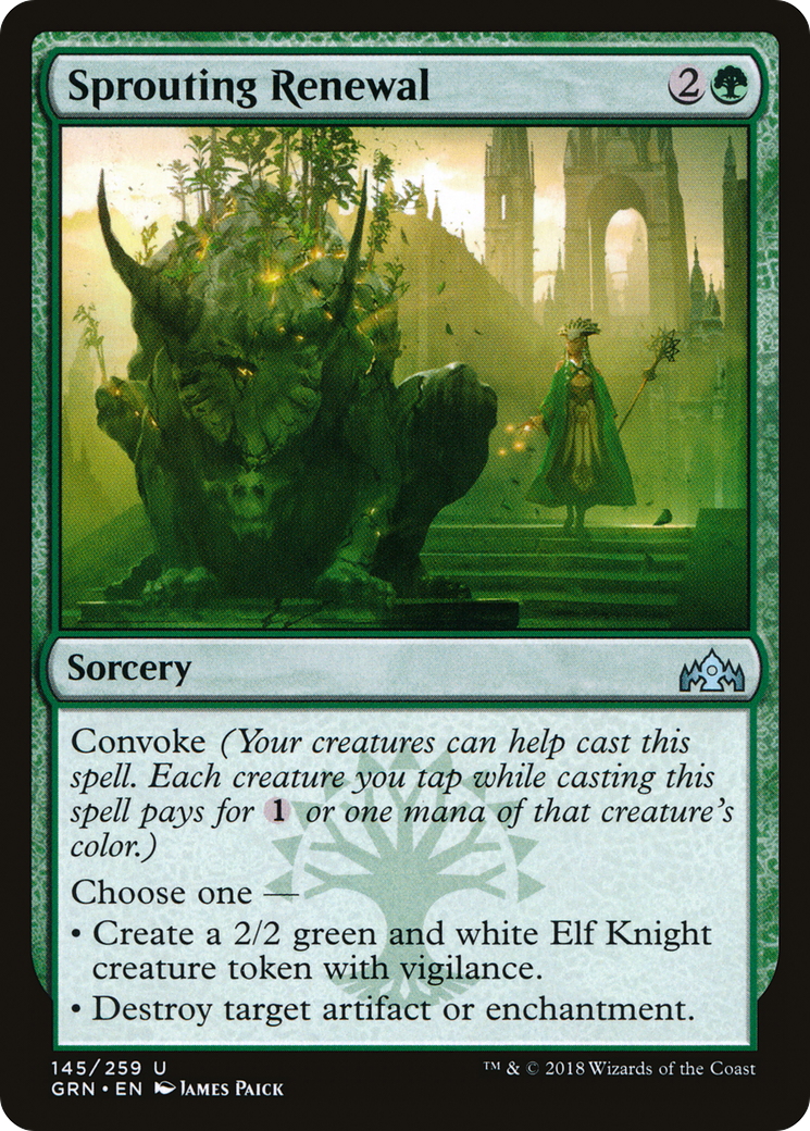 Sprouting Renewal (GRN-145) [Guilds of Ravnica] Foil MTG Single Wizards of the Coast