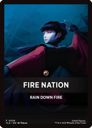 Fire Nation Theme Card (TLA-028) [Avatar: The Last Airbender] MTG Single Wizards of the Coast