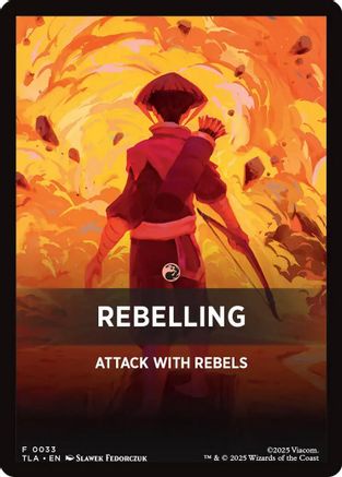 Rebelling Theme Card (TLA-033) - Avatar: The Last Airbender MTG Single Avatar: The Last Airbender