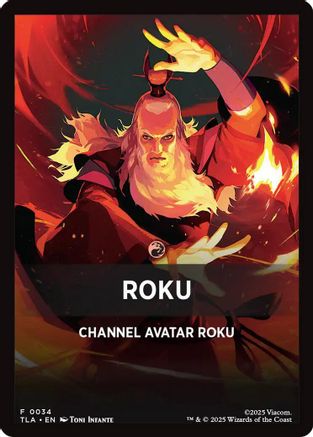 Roku Theme Card (TLA-034) - Avatar: The Last Airbender MTG Single Avatar: The Last Airbender