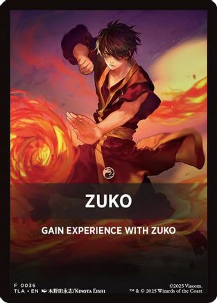 Zuko Theme Card (TLA-036) - Avatar: The Last Airbender MTG Single Avatar: The Last Airbender