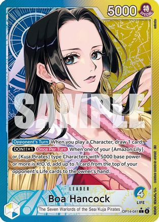Boa Hancock - OP14-041 (Alternate Art) (OP14-041) [The Azure Sea's Seven] Foil One Piece Single Bandai