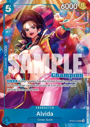 Alvida (CS 25-26 Winner Card Set 2) (OP09-043) [One Piece Promotion Cards] Foil One Piece Single Bandai