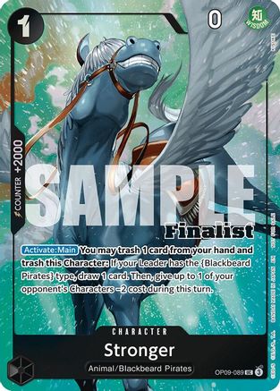 Stronger (CS 25-26 Finalist Card Set 2) (OP09-089) [One Piece Promotion Cards] Foil One Piece Single Bandai